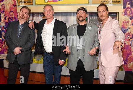 Brian O'Halloran, Jeff Anderson, Kevin Smith et Jason Mewes arrivent à la première « Clerks III » de Los Angeles au TCL Chinese 6 Theatre sur 24 août 2022 à Hollywood, CA. © OConnor/AFF-USA.com Banque D'Images