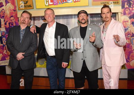 Brian O'Halloran, Jeff Anderson, Kevin Smith et Jason Mewes arrivent à la première « Clerks III » de Los Angeles au TCL Chinese 6 Theatre sur 24 août 2022 à Hollywood, CA. © OConnor/AFF-USA.com Banque D'Images