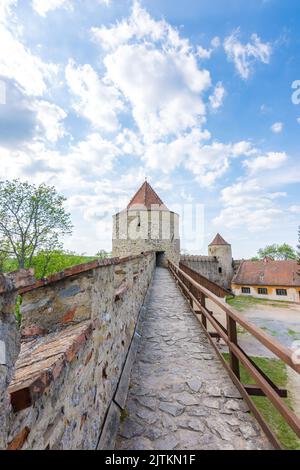 Château de Veveri, République tchèque. Ancien château ancien près de la ville de Brno dans la région de Moravie du Sud. Banque D'Images