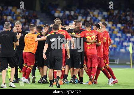 Naples, Campanie, Italie. 31st août 2022. Pendant la série italienne Un match de football SSC Napoli vs US Lecce on 31 août 2022 au stade Diego Armando Maradona à Naples.in photo : cours de football (Credit image: © Fabio Sasso/ZUMA Press Wire) Banque D'Images