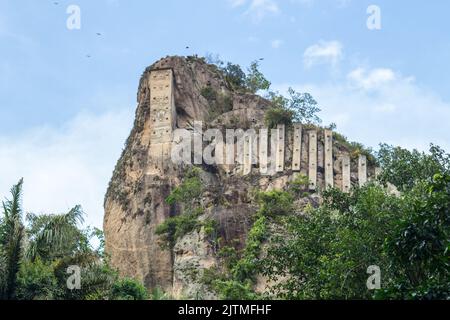 Pointe de l'aiguille d'Inhanga à Copacabana, Rio de Janeiro, Brésil Banque D'Images