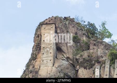 Pointe de l'aiguille d'Inhanga à Copacabana, Rio de Janeiro, Brésil Banque D'Images