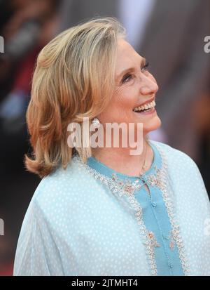 Venise, Italie. 31st août 2022. La politicienne américaine Hillary Clinton assiste mercredi au Gala d'ouverture et à la première de White Noise au Festival du film de Venise 79th, en Italie, à 31 août 2022. Photo de Rune Hellestad/ Credit: UPI/Alay Live News Banque D'Images