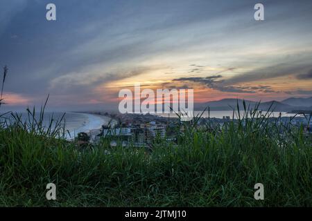 Vue depuis le sommet du point de vue noir de marica Rio de Janeiro. Banque D'Images