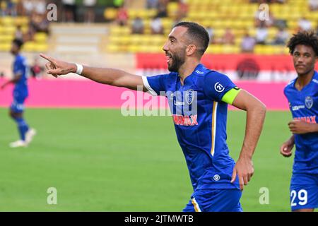 Monaco, France. 31st août 2022. Florian Tardieu - COMME Monaco contre Troyes à Monaco, France, sur 31 août 2022. 31/08/2022-Monaco, FRANCE. (Photo de Lionel Urman/Sipa USA) crédit: SIPA USA/Alay Live News Banque D'Images