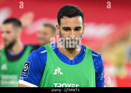 Monaco, France. 31st août 2022. Adil Rami - COMME Monaco contre Troyes à Monaco, France, sur 31 août 2022. 31/08/2022-Paris, FRANCE. (Photo de Lionel Urman/Sipa USA) crédit: SIPA USA/Alay Live News Banque D'Images