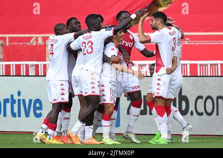 Monaco, France. 31st août 2022. Guillermo Maripan - COMME Monaco contre Troyes à Monaco, France, sur 31 août 2022. 31/08/2022-Monaco, FRANCE. (Photo de Lionel Urman/Sipa USA) crédit: SIPA USA/Alay Live News Banque D'Images