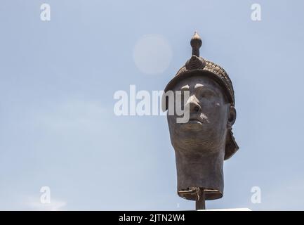 Monument Zumbi dos Palmares à Rio de Janeiro, Brésil - 21 octobre 2013: Monument en l'honneur de Zumbi situé à la place onze dans le centre-ville. Banque D'Images