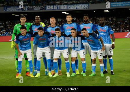 Naples, Italie. 31st août 2022. napoli'team pendant SSC Napoli vs US Lecce, football italien série A match à Naples, Italie, 31 août 2022 crédit: Agence de photo indépendante/Alamy Live News Banque D'Images