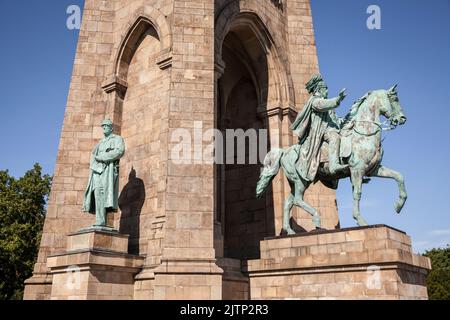 Monument de l'empereur William dans le quartier de Hohensyburg, Dortmund, Rhénanie-du-Nord-Westphalie, Allemagne. Kützenstraße, Banque D'Images