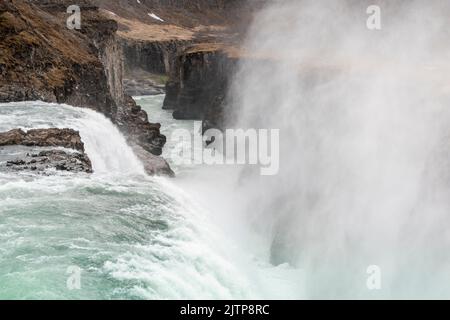 Gullfoss ou Golden Falls dans le sud-ouest de l'Islande Banque D'Images