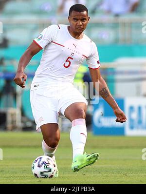 Photo du dossier datée du 12-06-2021 de Manuel Akanji de Swoitzerland que Manchester City a signé de Borussia Dortmund pour un contrat de cinq ans. Date de publication : jeudi 1 septembre 2022. Banque D'Images