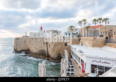 Haïfa et Akko en Israël Banque D'Images