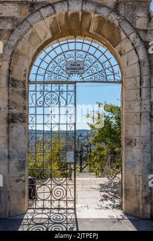 Berg Sion und Klagemauer à Jérusalem, Israël Banque D'Images