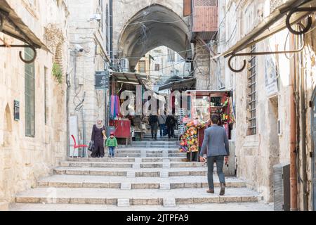 Berg Sion und Klagemauer à Jérusalem, Israël Banque D'Images