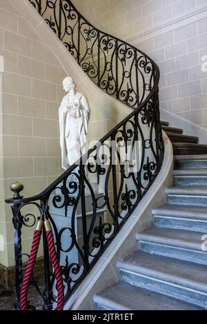 Château DE VOLTAIRE à LA FERNEY-VOLTAIRE : escalier Banque D'Images