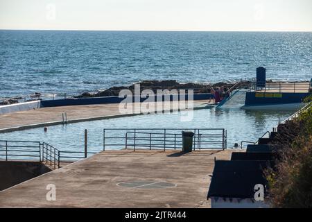 Piscine d'eau de mer Shoalstone à Brixham. Banque D'Images