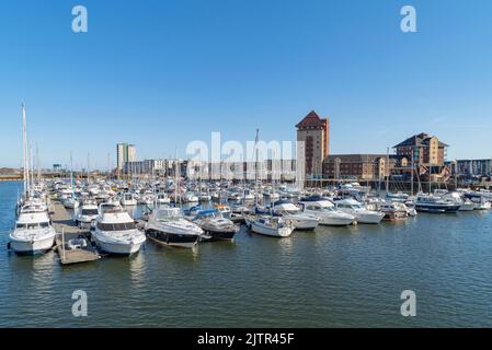 Port de plaisance de Swansea Mai 2015 Banque D'Images