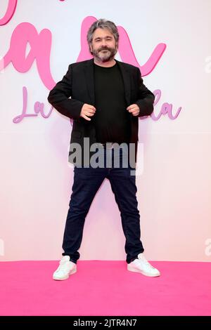 Mexico, Mexique. 31st août 2022. Martin Altomaro pose pour des photos pendant le tapis rose de la première du film «˜Soy tu Fan » au Cinepolis Plaza Universidad. On 31 août 2022 à Mexico, Mexique. (Image de crédit : © Jorge Gonzalez Eyepix Group/eyepix via ZUMA Press Wire) Banque D'Images