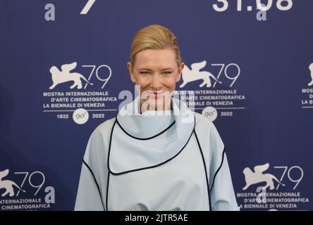 Venise, Italie, 1st septembre 2022, Cate Blanchett au photocall pour le film Tar au Festival du film de Venise 79th en Italie. Credit: Doreen Kennedy/Alamy Live News Banque D'Images