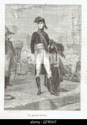 le général Charles victoire Emmanuel Leclerc, époux de Pauline Bonaparte, la sœur de Napoléon Bonaparte Banque D'Images