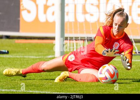 ZEIST, - SEPTEMBRE 1: Daphne van Domselaar des pays-Bas lors d'une session de formation des pays-Bas au campus de la KNVB sur 1 septembre 2022 à Zeist, . (Photo de Rene Nijhuis/Orange Pictures) Banque D'Images