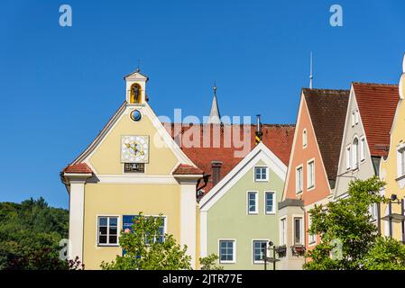Vieille ville pittoresque de Mindelheim à Unterallgäu Banque D'Images