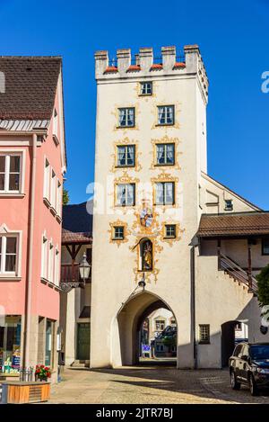 Vieille ville pittoresque de Mindelheim à Unterallgäu Banque D'Images