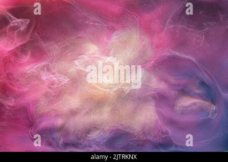 flux de fumée fond magique sort magenta violet Banque D'Images