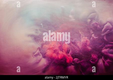 fond de flux de brouillard air enchanté blanc violet Banque D'Images