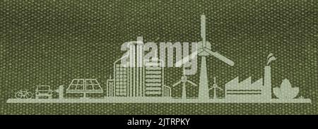 Réduire les émissions de CO2 pour arrêter le changement climatique Banque D'Images