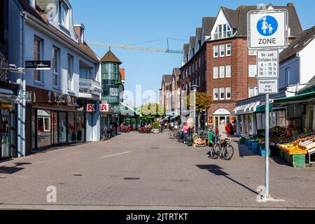Zone piétonne de Cuxhaven Banque D'Images