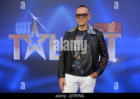 Madrid, Espagne. 01st septembre 2022. Risto Mejide participe au concours « Got Talent 8 » des studios Mediaset de Madrid. Crédit : SOPA Images Limited/Alamy Live News Banque D'Images