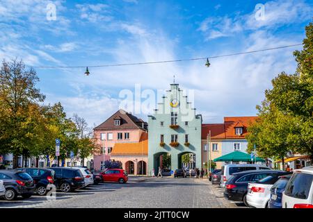Market Panorama, Neumarkt in der Oberpfalz, Germany Banque D'Images