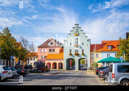 Market Panorama, Neumarkt in der Oberpfalz, Germany Banque D'Images