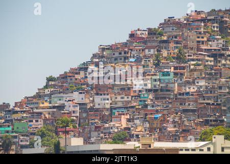 colline de vidigal à Rio de Janeiro, Brésil. Banque D'Images