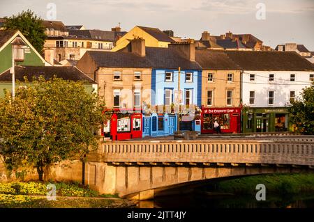 John's Bridge Road à Kilkenny, Irlande. Banque D'Images