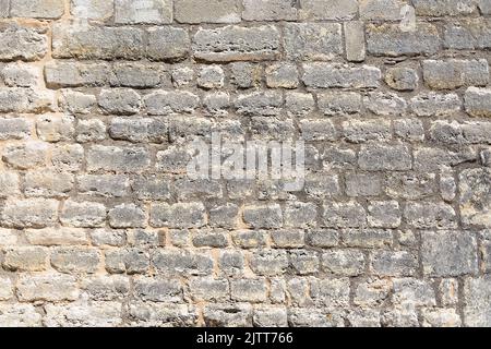 Textures d'architecture, vue détaillée d'une maçonnerie traditionnelle jumelée, mur de granit, utilisé sur un mur de château fort... Banque D'Images