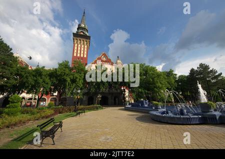 Place principale de Subotica en Serbie (2) Banque D'Images