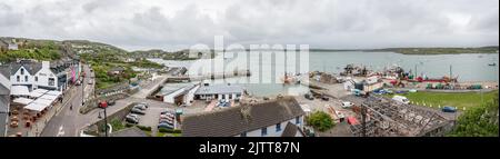 Port de Baltimore et panorama en bord de mer, comté de Cork, Irlande Banque D'Images