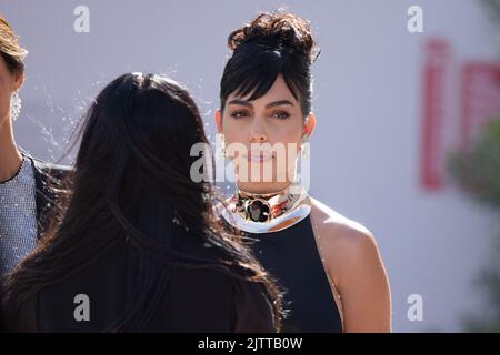 Lido Di Venezia, Italie. 01st septembre 2022. Le modèle espagnol argentin Georgina Rodriguez arrive sur 1 septembre 2022 pour la projection du film 'Tar' présenté dans le concours de Venise 79 au Festival International du film de Venise 79th au Lido di Venezia à Venise, Italie. © photo: Cinzia Camela. Crédit : Live Media Publishing Group/Alay Live News Banque D'Images
