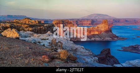 Alstrom point, Gunsight Butte et Padre Bay, Utah, États-Unis Banque D'Images