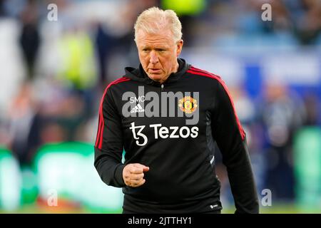 1st septembre 2022 ; The King Power Stadium, Leicester, Leicestershire, Angleterre ; Premier League football, Leicester City contre Manchester United ; l'entraîneur adjoint de Manchester United Steve McClaren Banque D'Images