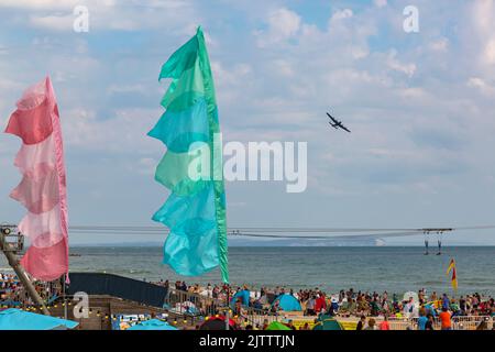 Bournemouth, Dorset, Royaume-Uni. 1st septembre 2022. Des milliers de personnes sont sur le point de descendre sur Bournemouth au cours des quatre prochains jours pour le festival spécial de l'air de Bournemouth, qui se déroule aujourd'hui et a reçu la bénédiction de la Reine, avec de nombreuses activités dans les cieux, en mer et sur la terre. Vol Memorial. Crédit : Carolyn Jenkins/Alay Live News Banque D'Images