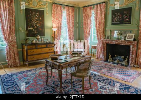 Lenox, Massachusetts, US-19 juillet 2022: Bureau d'Edith Wharton au Mont qui était la maison de campagne de l'écrivain Edith Wharton au début Banque D'Images