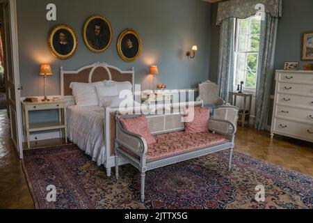 Lenox, Massachusetts, US-19 juillet 2022: La chambre d'Edith Wharton au Mont qui était la maison de campagne de l'écrivain Edith Wharton au début de 1900s Banque D'Images