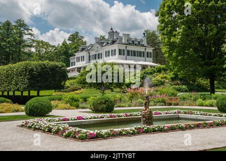 Lenox, Massachusetts, US-19 juillet 2022: Le mont était la maison de campagne de l'écrivain Edith Wharton au début de 1900s. Banque D'Images