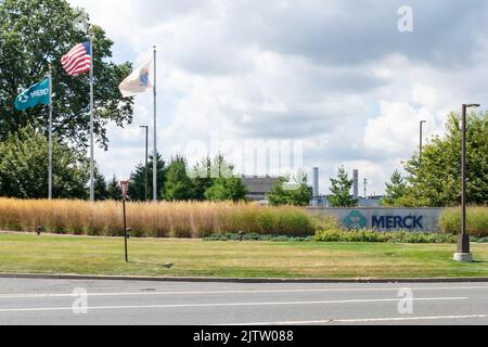 Kenilworth, New Jersey, États-Unis - 23 août 2022 : siège de Merck à Kenilworth, New Jersey Banque D'Images