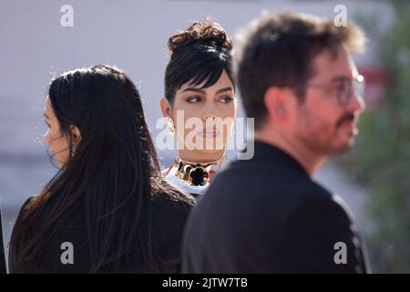 Lido Di Venezia, Italie. 01st septembre 2022. Le modèle espagnol argentin Georgina Rodriguez arrive sur 1 septembre 2022 pour la projection du film 'Tar' présenté dans le concours de Venise 79 au Festival International du film de Venise 79th au Lido di Venezia à Venise, Italie. © photo: Cinzia Camela. Crédit : Agence photo indépendante/Alamy Live News Banque D'Images