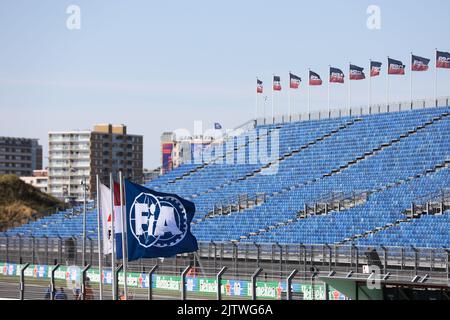 Illustration logo FIA lors de la Formule 1 Grand Prix de Hollande Heineken 2022, 15th tour du Championnat du monde de Formule 1 FIA 2022 de 2 septembre à 4, 2022 sur le circuit Zandvoort, aux pays-Bas, Belgique - photo: Antonin Vincent / DPPI/DPPI/LiveMedia Banque D'Images